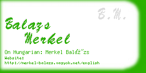 balazs merkel business card